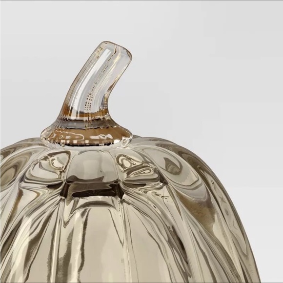 Medium Glass Pumpkin Figurine Champagne - Threshold - Picture 3 of 7